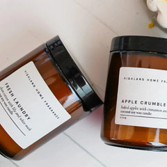 Highland Home Fragrance - Fresh Laundry | Cotton & Lily - 220g CocoSoy Candle - CosmicBlueprint7