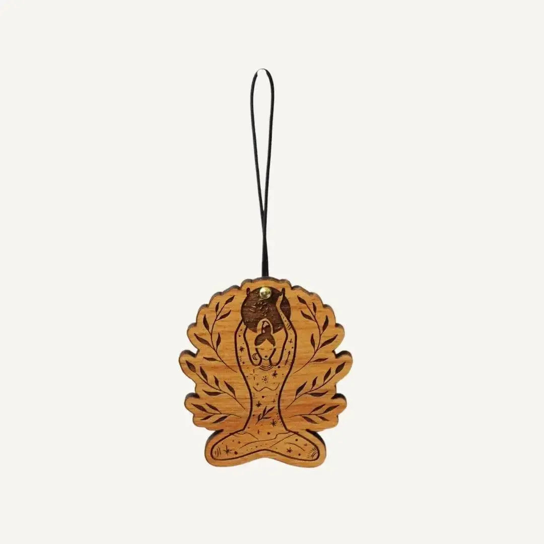 Yoga Meditation | Wood Ornament - CosmicBlueprint7