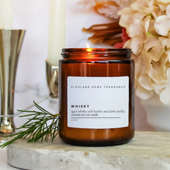 Whisky | Whisky & Leather - 220g CocoSoy Candle - CosmicBlueprint7