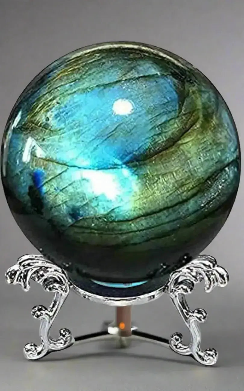 Labradorite Crystal – Stone of Magic & Transformation | Cosmic Blueprint 7™ Labradorite crystal spheres - CosmicBlueprint7