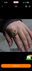 Emerald Snake Ring 🐍💚