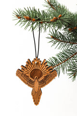 Sunburst Bird | Wood Ornament - CosmicBlueprint7