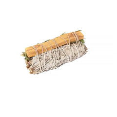 Sarimoire - 4" Sage Wand, Rosemary, and Palo Santo Wrapped Bundle - CosmicBlueprint7