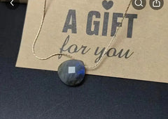 Labradorite Moon Pendant Necklace – Light of the Mystic Goddess™ | Cosmic Blueprint 7 EL™ - CosmicBlueprint7