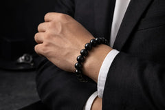 Black Onyx Bracelet - Men's Protection Bracelet with Gift Packaging CosmicBlueprint7