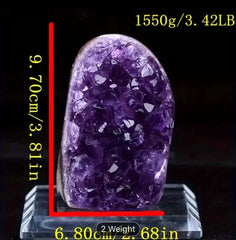Amethyst Geode Cathedral - Premium Quality 1220g3.42lb) without stand - CosmicBlueprint7