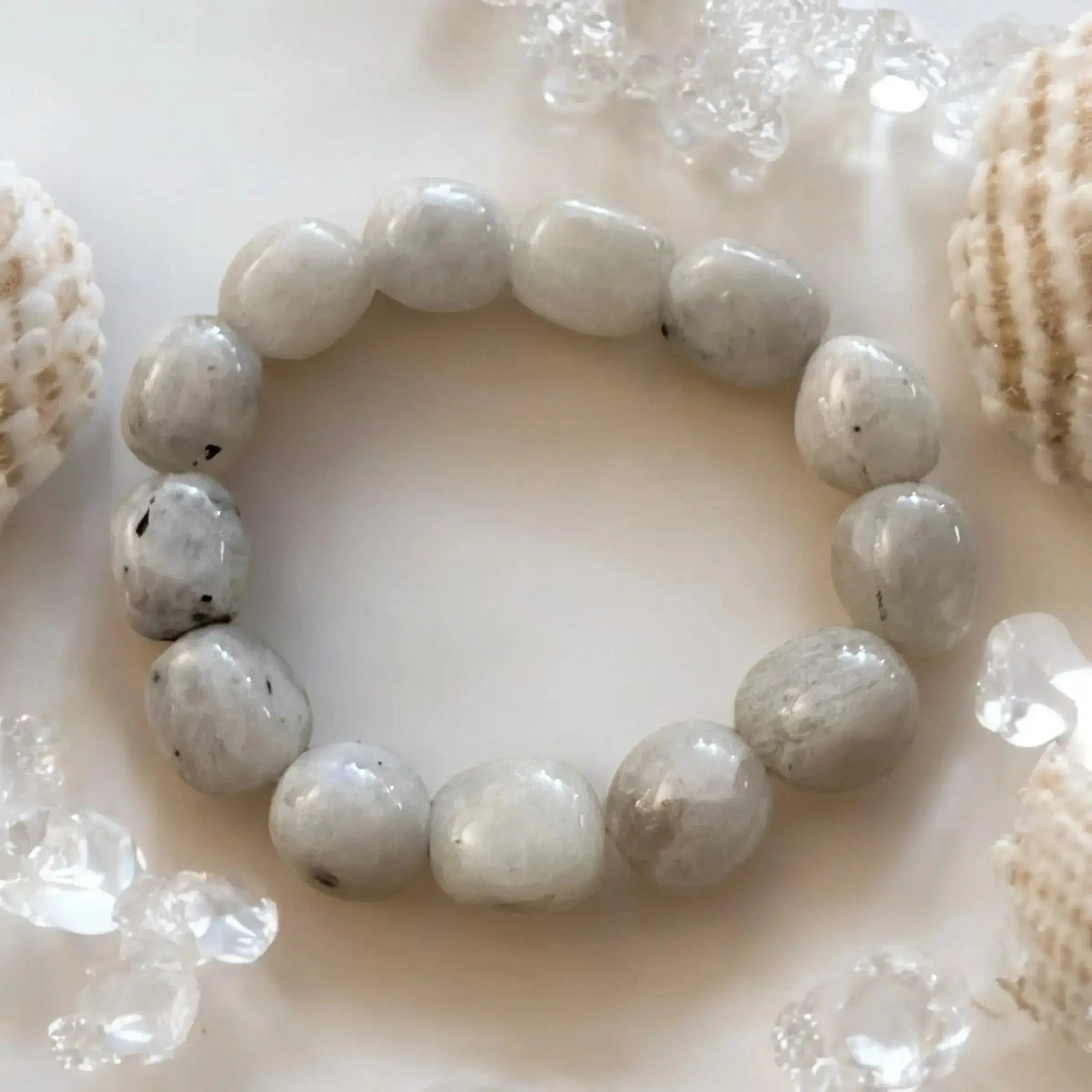 White Moss Agate Bracelet - CosmicBlueprint7