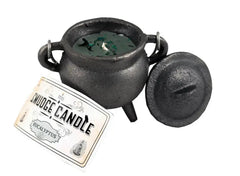 Smudge Candle - Cast Iron Cauldron Eucalyptus 10cm - CosmicBlueprint7