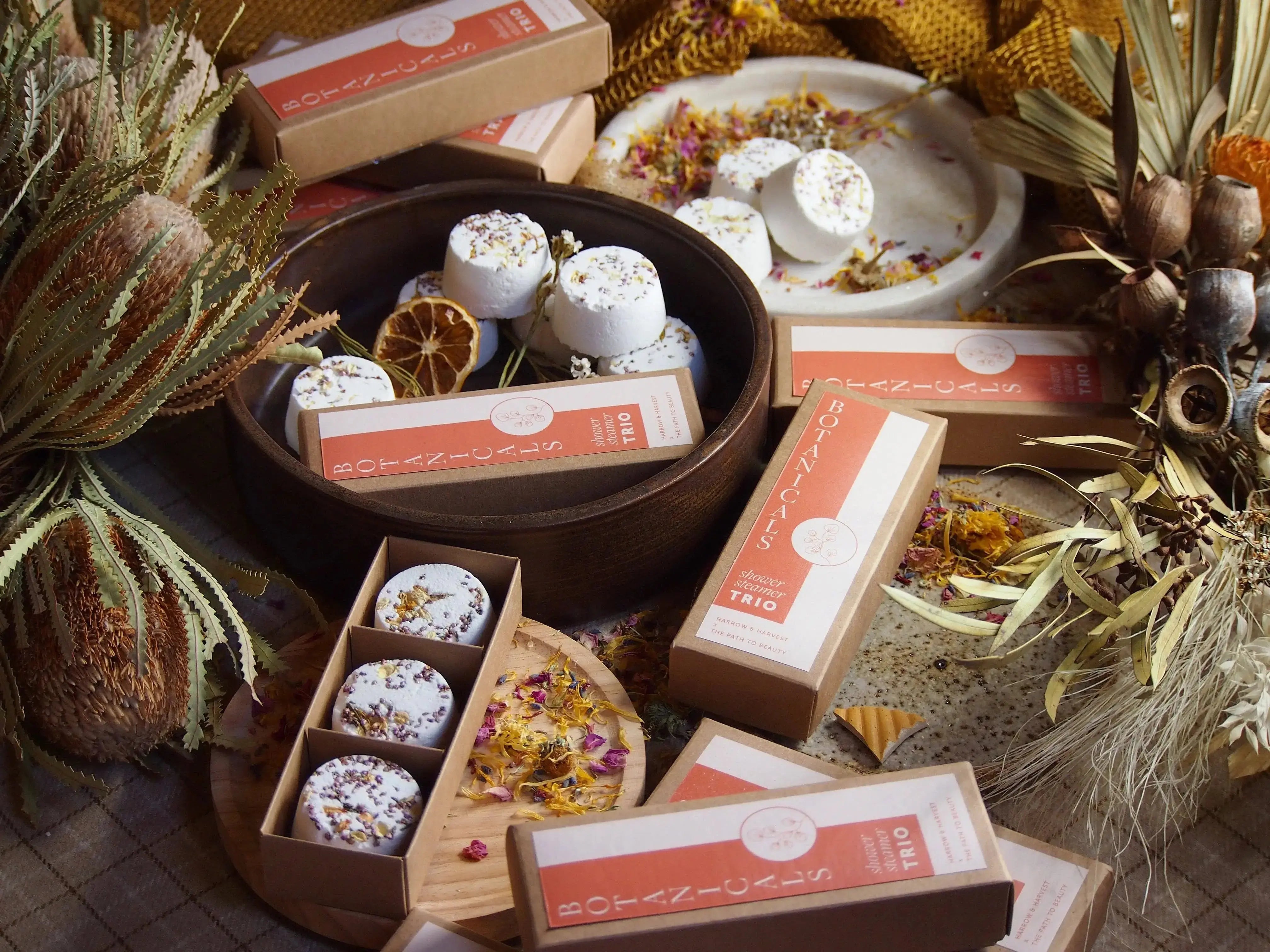 The Path to Beauty - Botanicals Trio Shower Steamers - CosmicBlueprint7