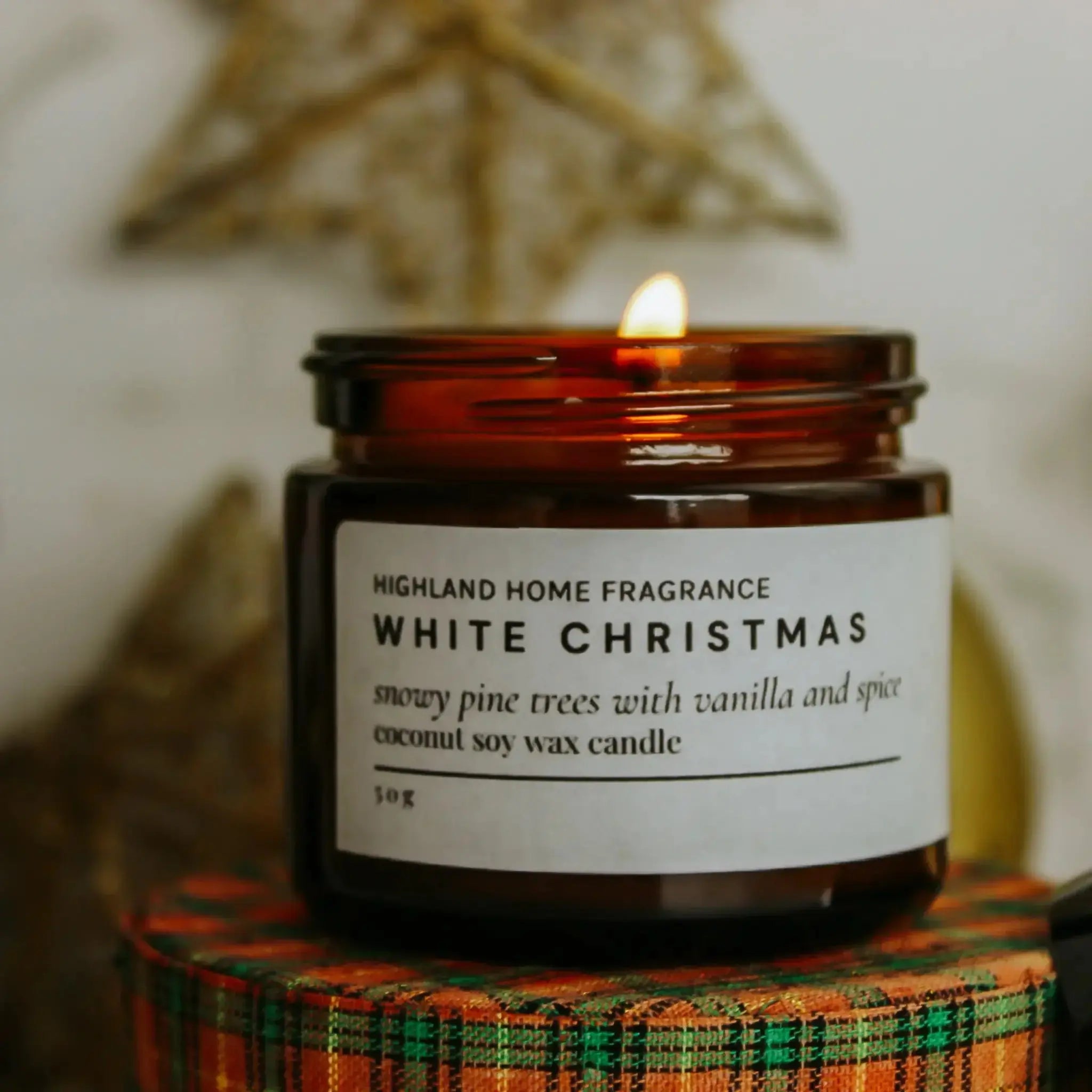 White Christmas | Pine & Vanilla | 50g Mini Candle - CosmicBlueprint7