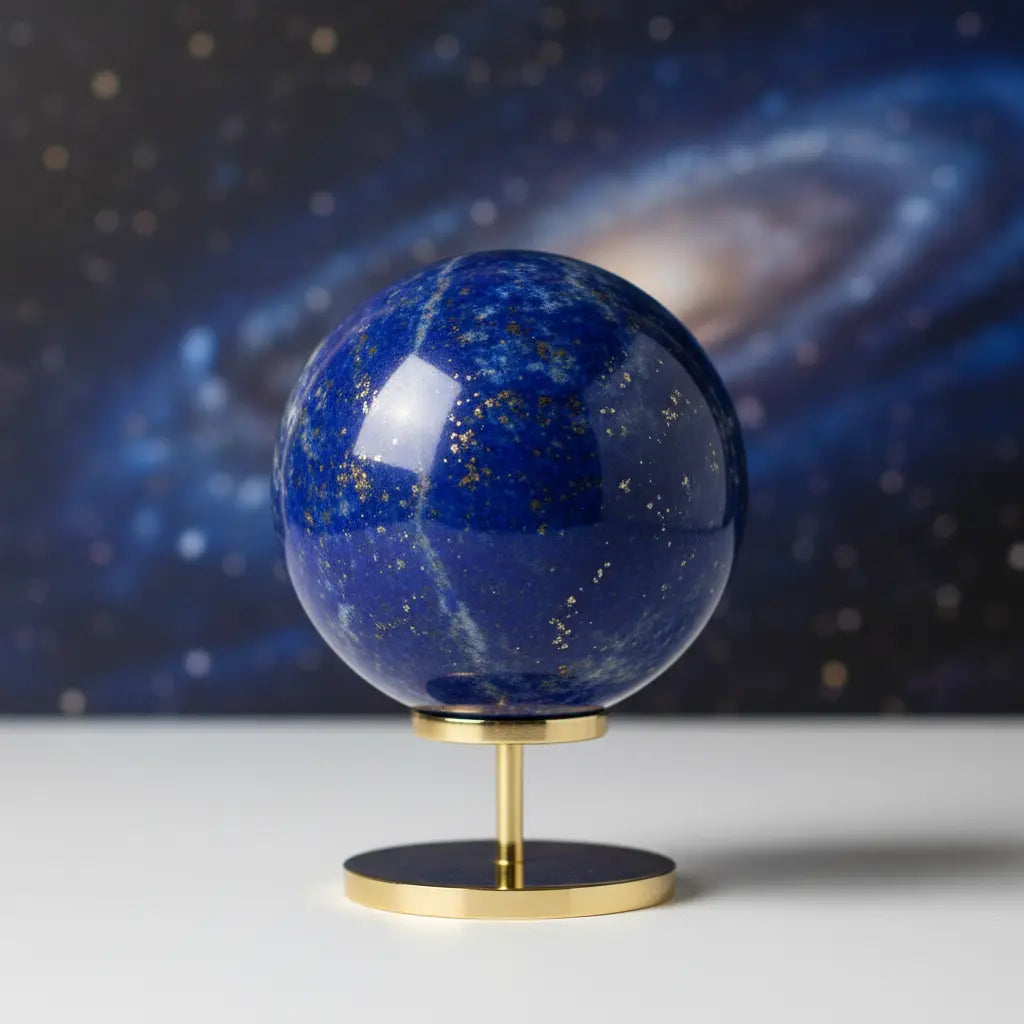 Lapis Lazuli Crystal Sphere 6-7cm on Stand