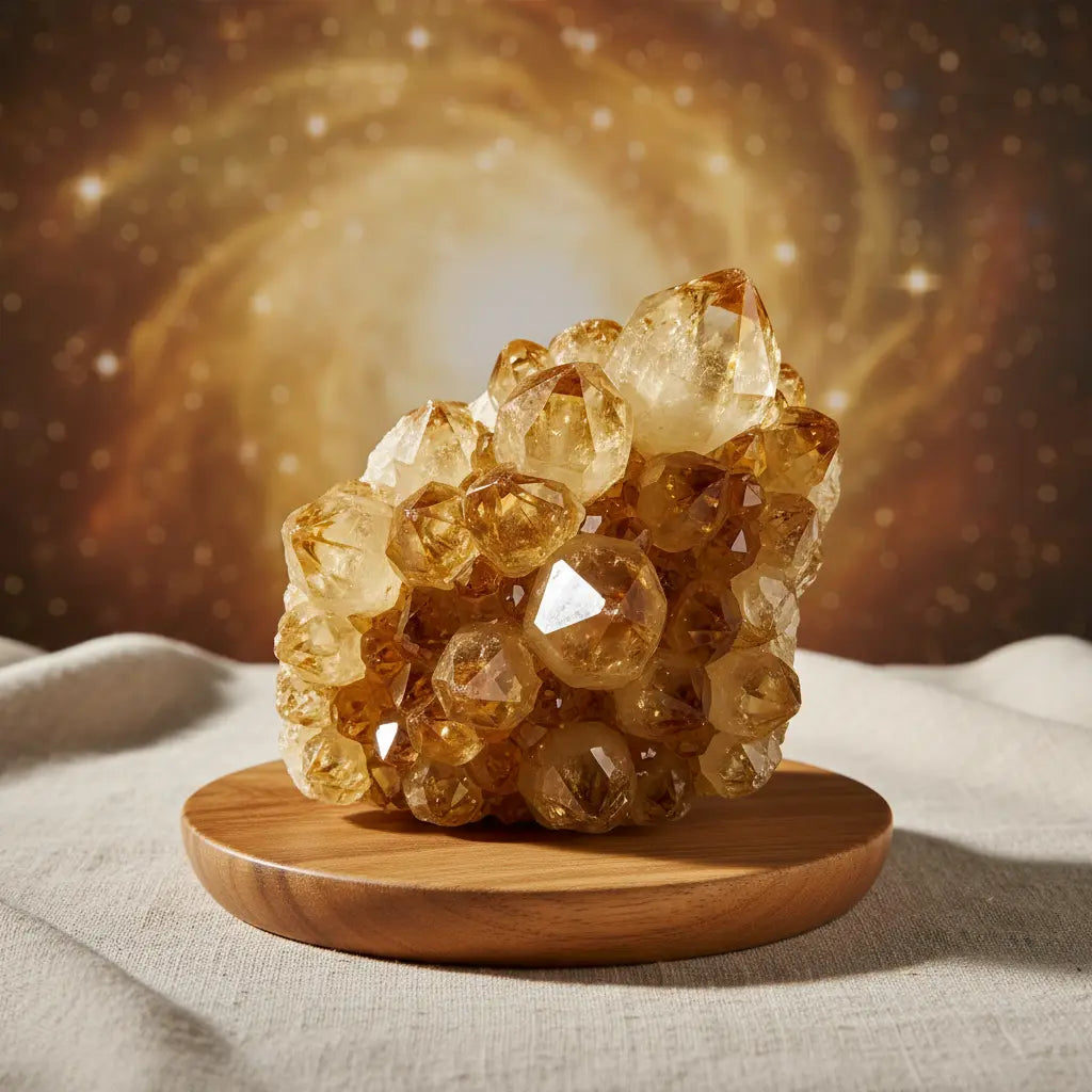 Unique Yellow Crystal Cluster