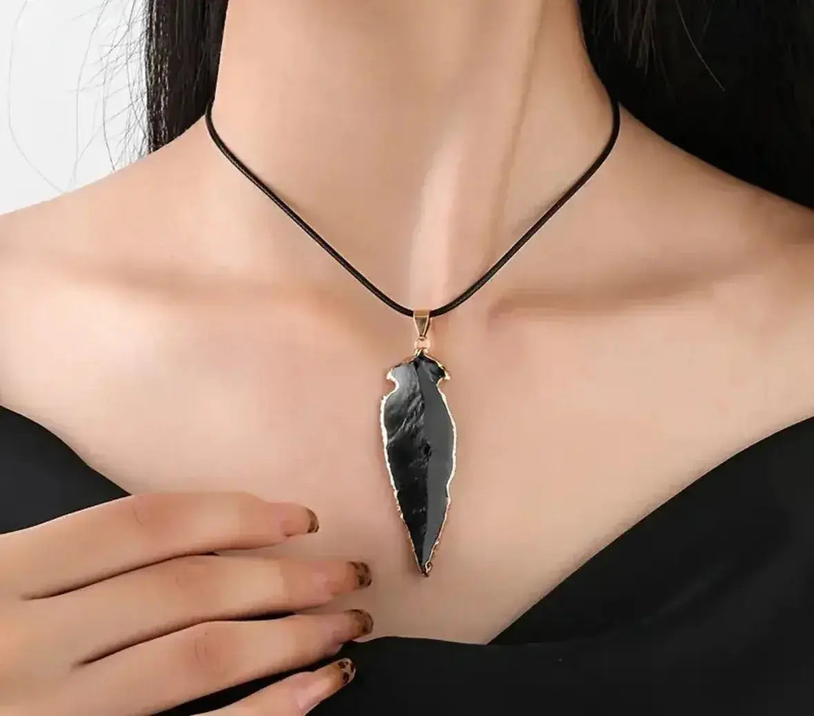 Black Obsidian Amulet Necklace – Protective Healing Jewelry Infused with the Energy of the Dark & Light Mother - CosmicBlueprint7