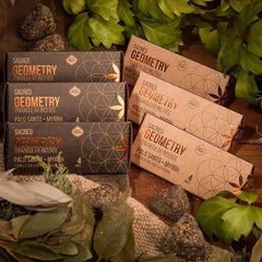 Sacred Geometry Incense - Palo Santo and Myrrh 4 Triangles - CosmicBlueprint7
