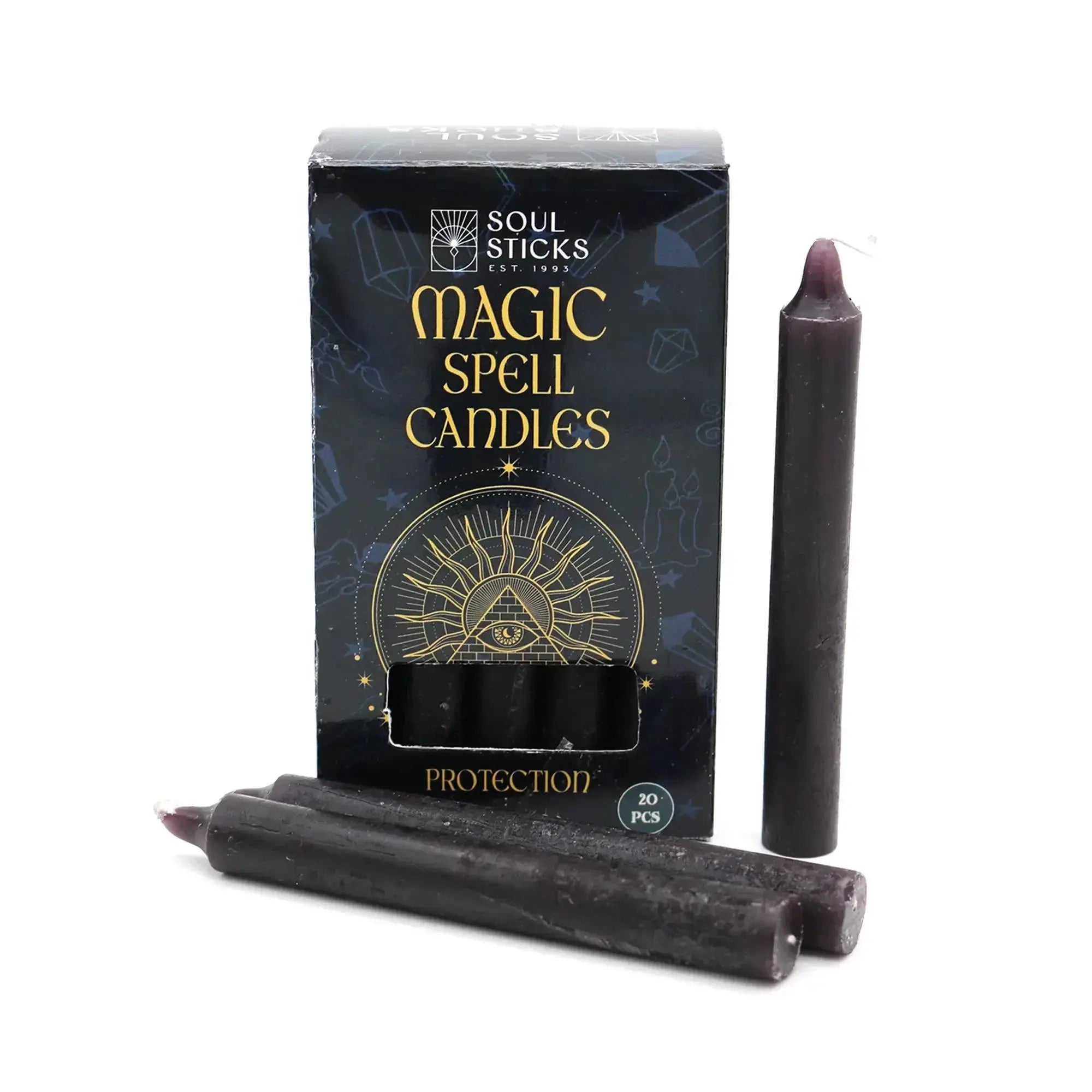 MAGIC SPELL CANDLES - Protection 20pcs - CosmicBlueprint7