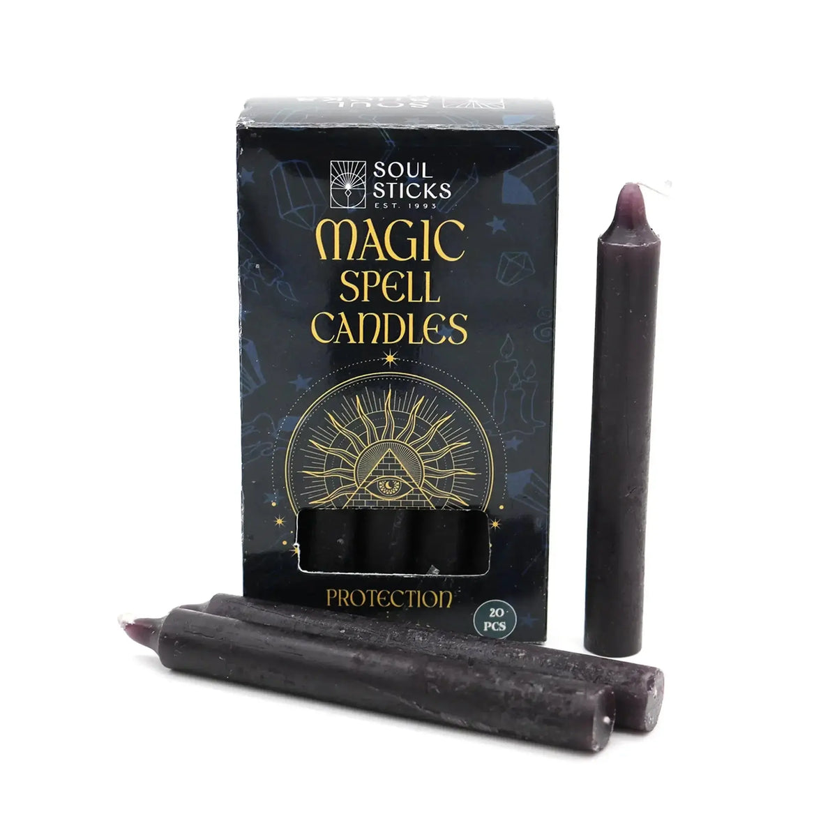 MAGIC SPELL CANDLES - Protection 20pcs - CosmicBlueprint7