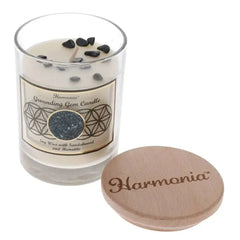 Gemstone Soy Candle - 9oz Grounding Hematite - CosmicBlueprint7