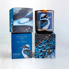 50+hrs Australian artist soy candle - Australian Sandalwood - CosmicBlueprint7