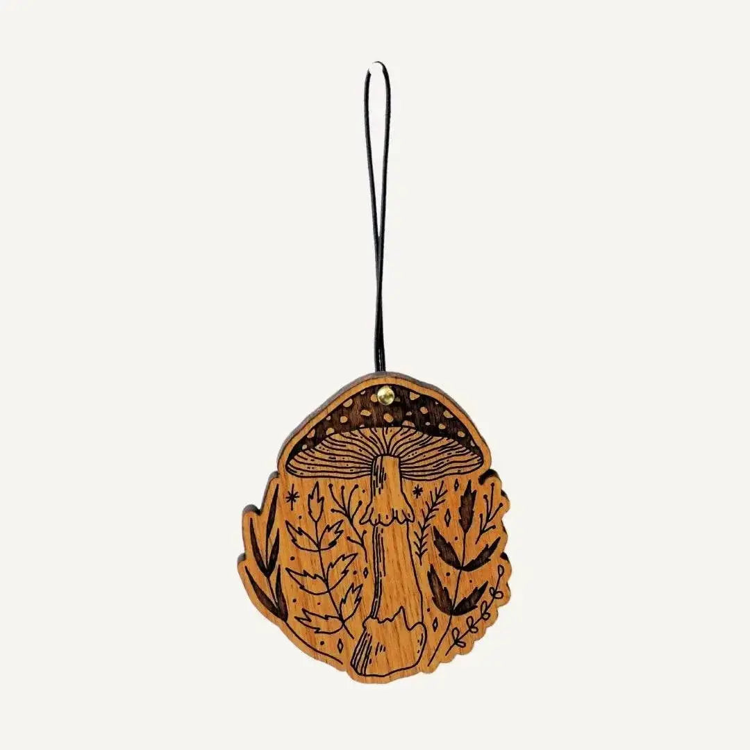 Mushroom Forest | Wood Ornament - CosmicBlueprint7