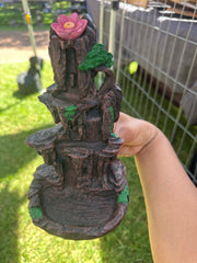 Lotus Mountain Backflow Incense Burner – Waterfall Smoke Incense Holder