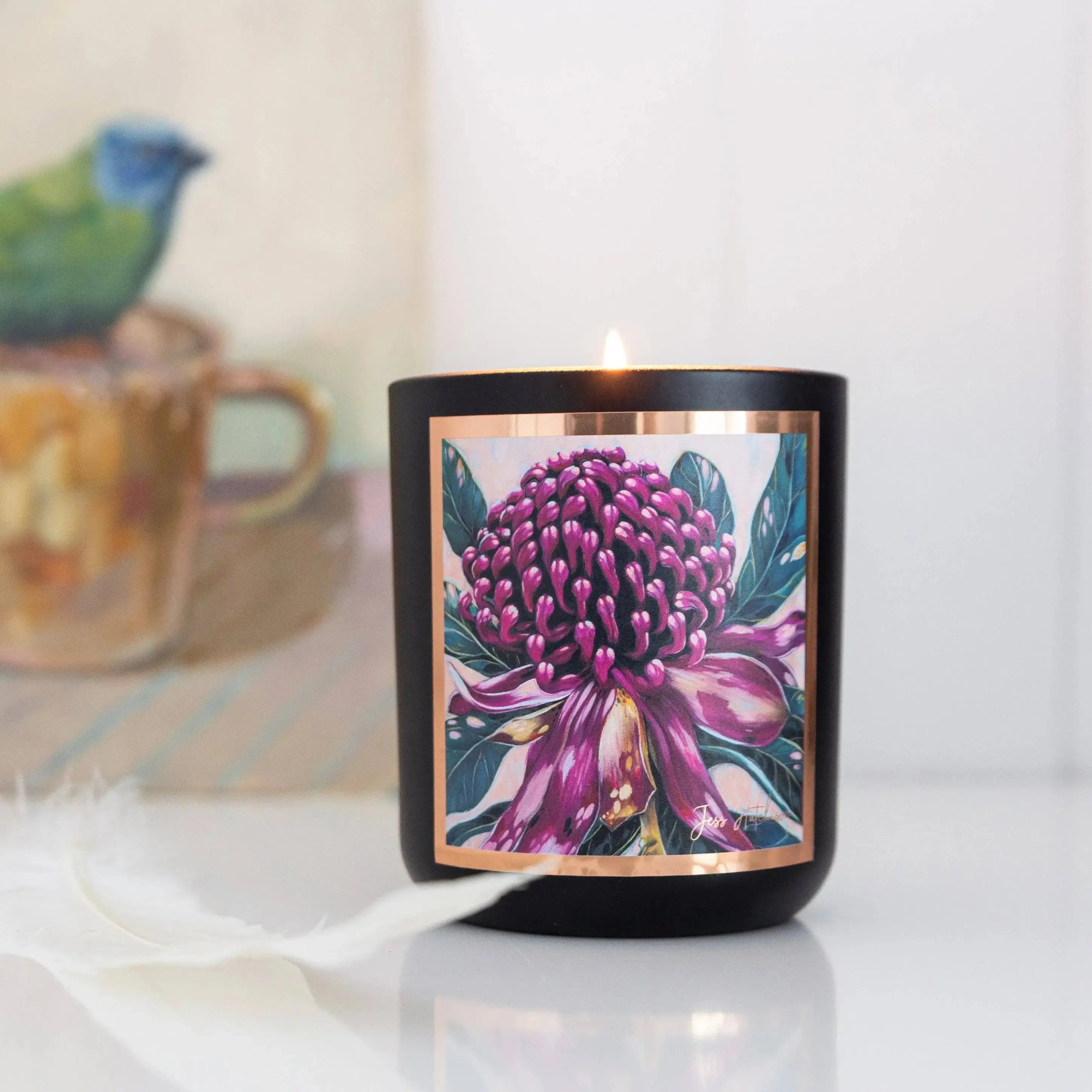 50+hrs Australian artist soy candle - Kakadu plum - CosmicBlueprint7