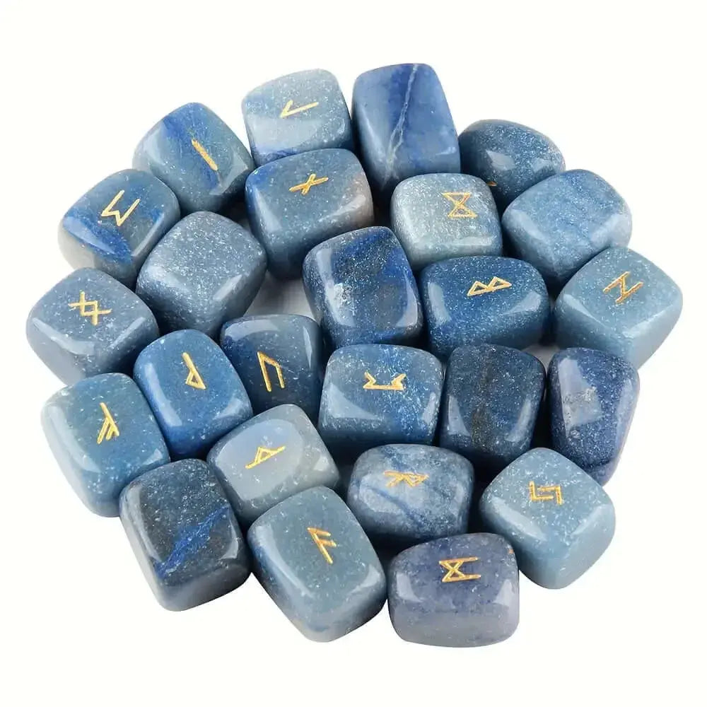 Amethyst Rune Stones 25Pcs Natural Stone Crystal Runes - CosmicBlueprint7