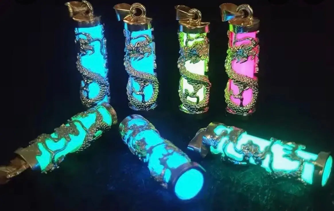 Glow in the Dark Dragon Amulet Pendant CosmicBlueprint7