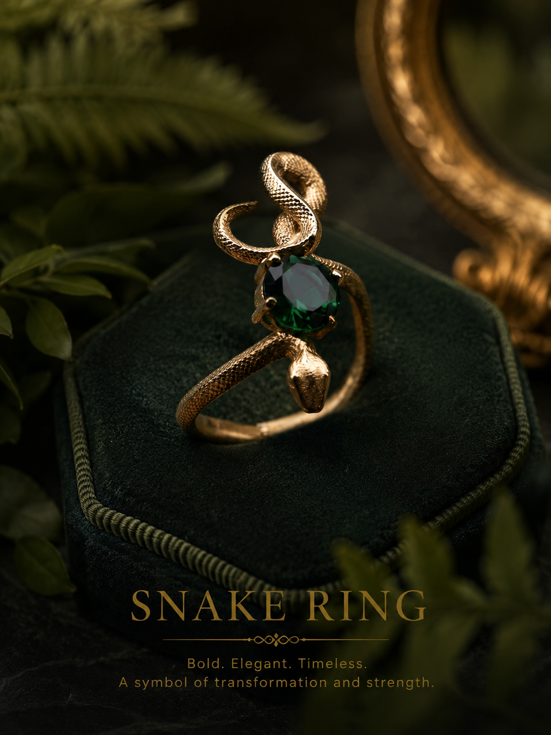 Emerald Snake Ring 🐍💚