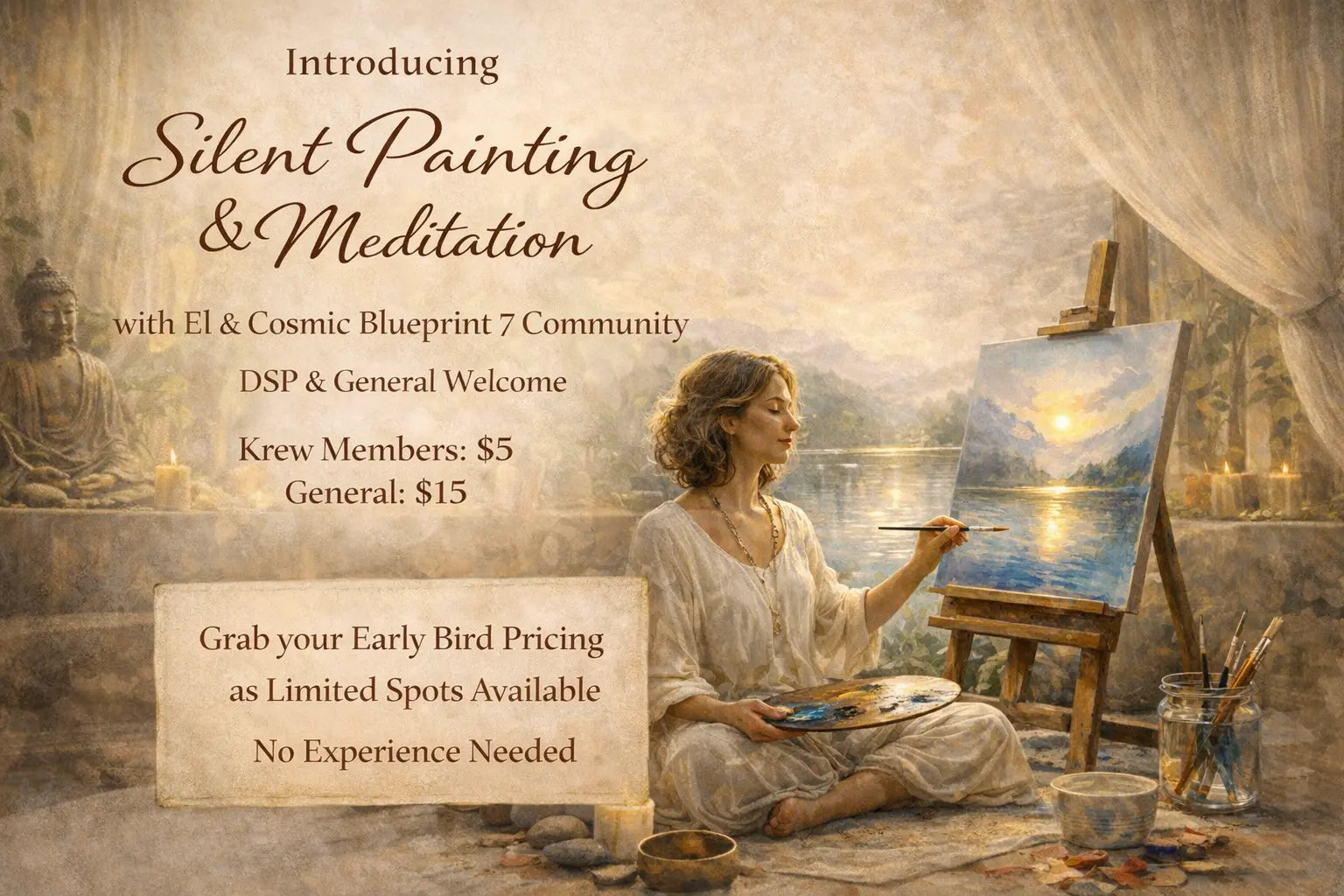 Silent Painting & Meditation – Community Ticket CosmicBlueprint7