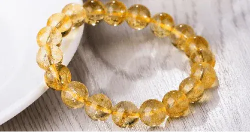 Genuine 12mm Yellow Citrine Abundance Bracelet - CosmicBlueprint7