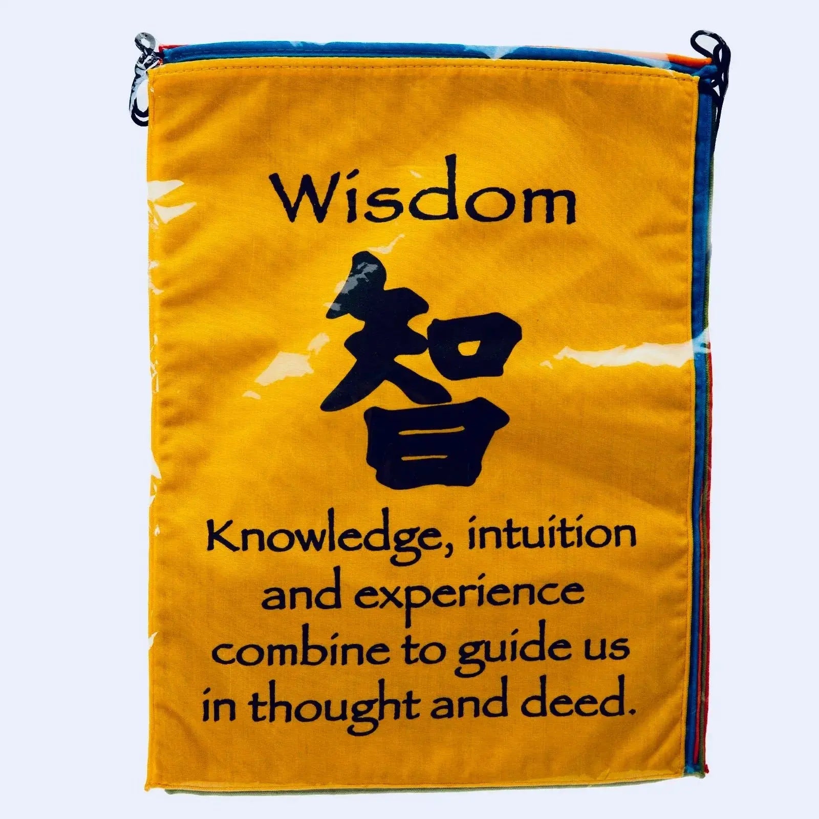 Large Prayer Flag in Bright Colors - CosmicBlueprint7