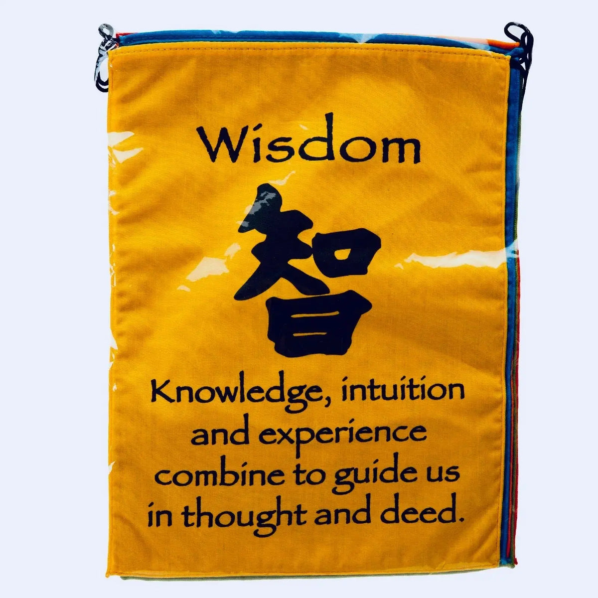 Large Prayer Flag in Bright Colors - CosmicBlueprint7