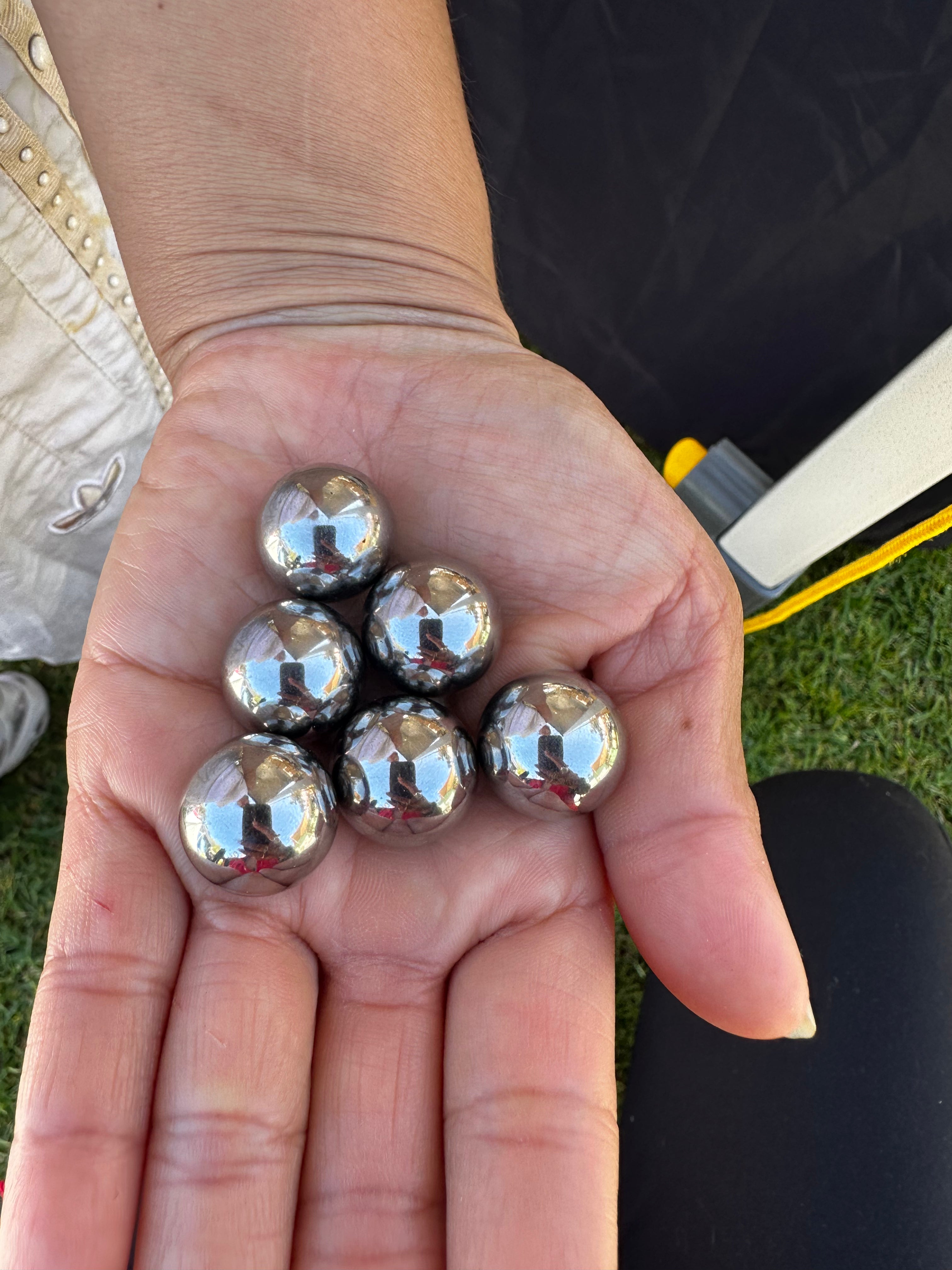 Hematite Sphere Collection – Polished Silver Crystal Balls