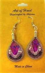 Stunning woven earring (Silk Tread)handmade products - CosmicBlueprint7
