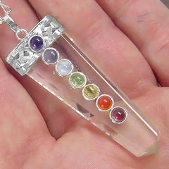 7Chakra ClearQuartz pendant - CosmicBlueprint7