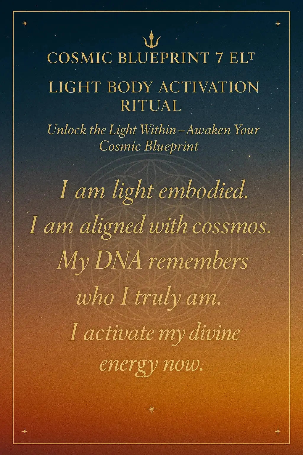 “Light Body Activation Ritual Bundle – Cosmic Blueprint 7 EL™” - CosmicBlueprint7