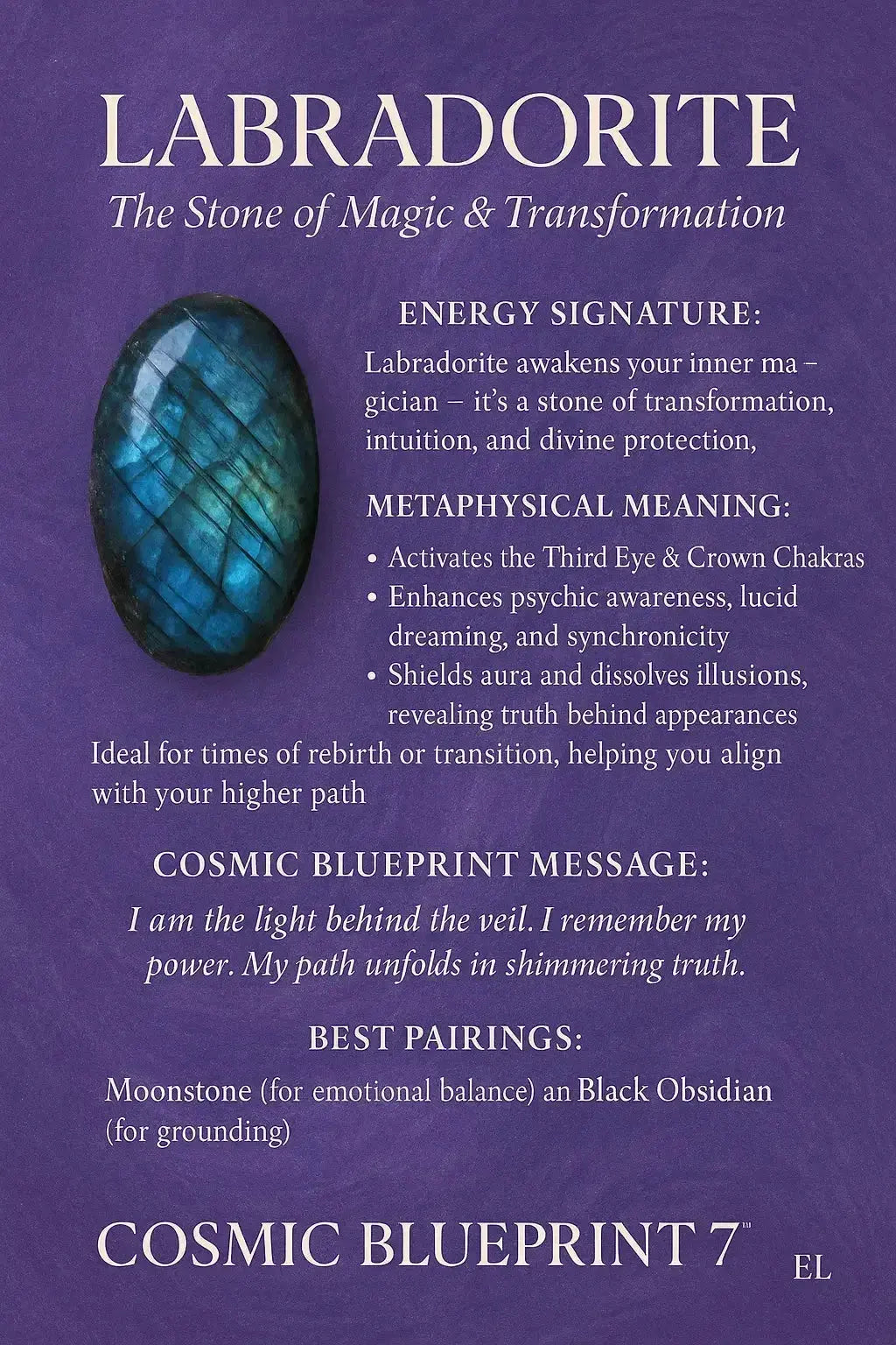 💎 🌈Rainbow Labradorite — Stone of Cosmic Light & Awakening - CosmicBlueprint7