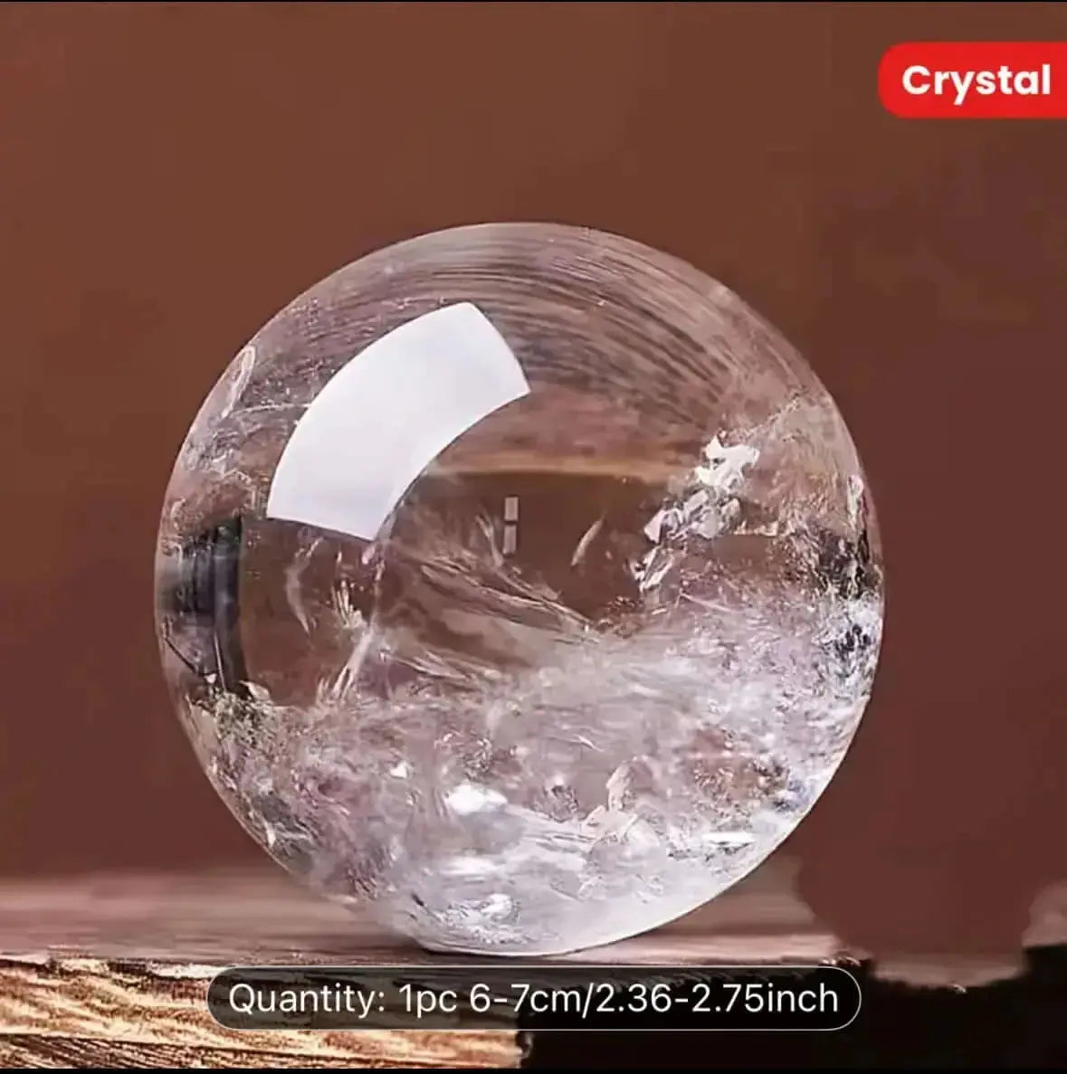 Stunning CYSTAL CLEAR QUARTZ BALL - CosmicBlueprint7