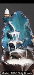 Blue water fountain incense burner - CosmicBlueprint7
