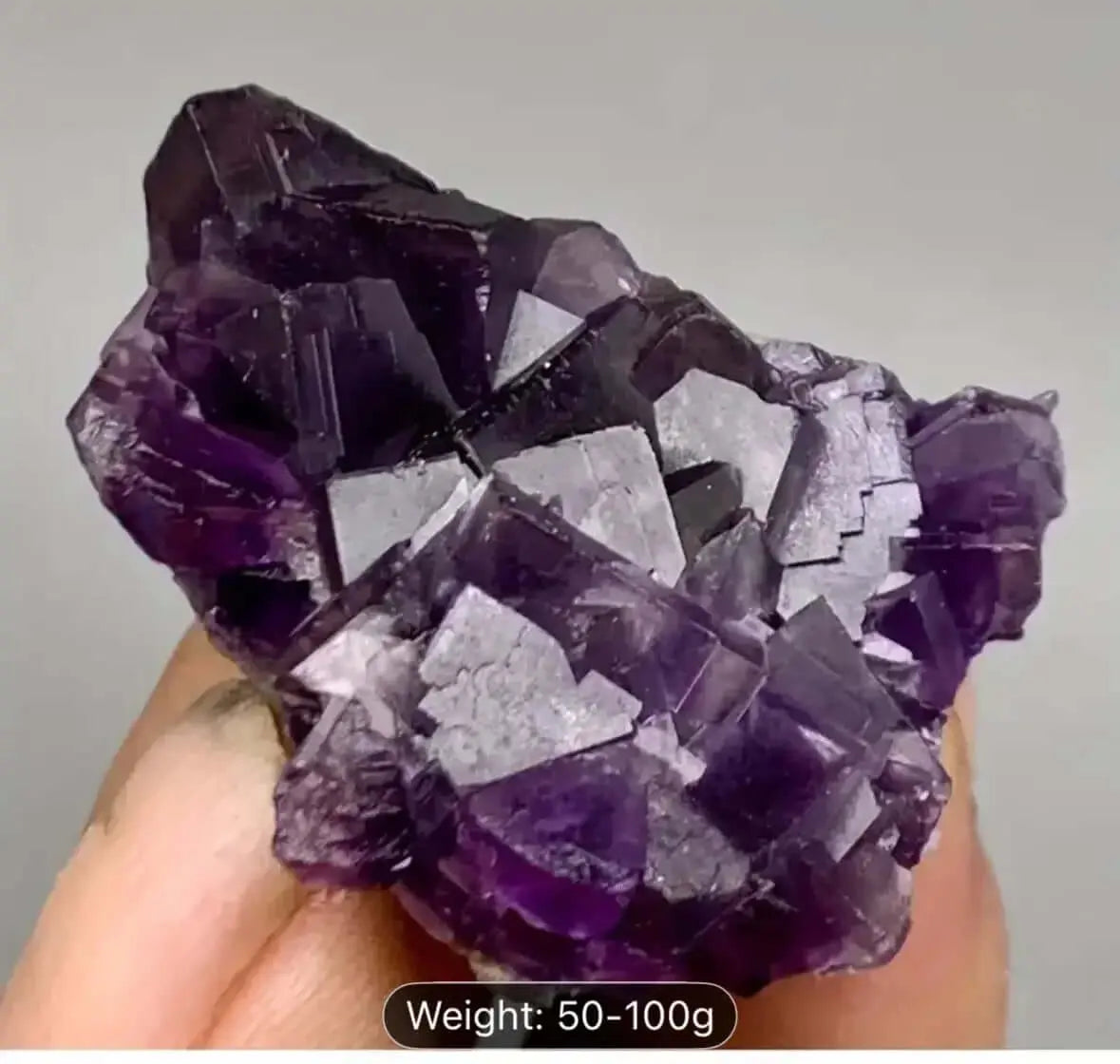 Purple Fluorite Crystal Cluster - Mental Clarity & Focus (50-100g Random) - CosmicBlueprint7