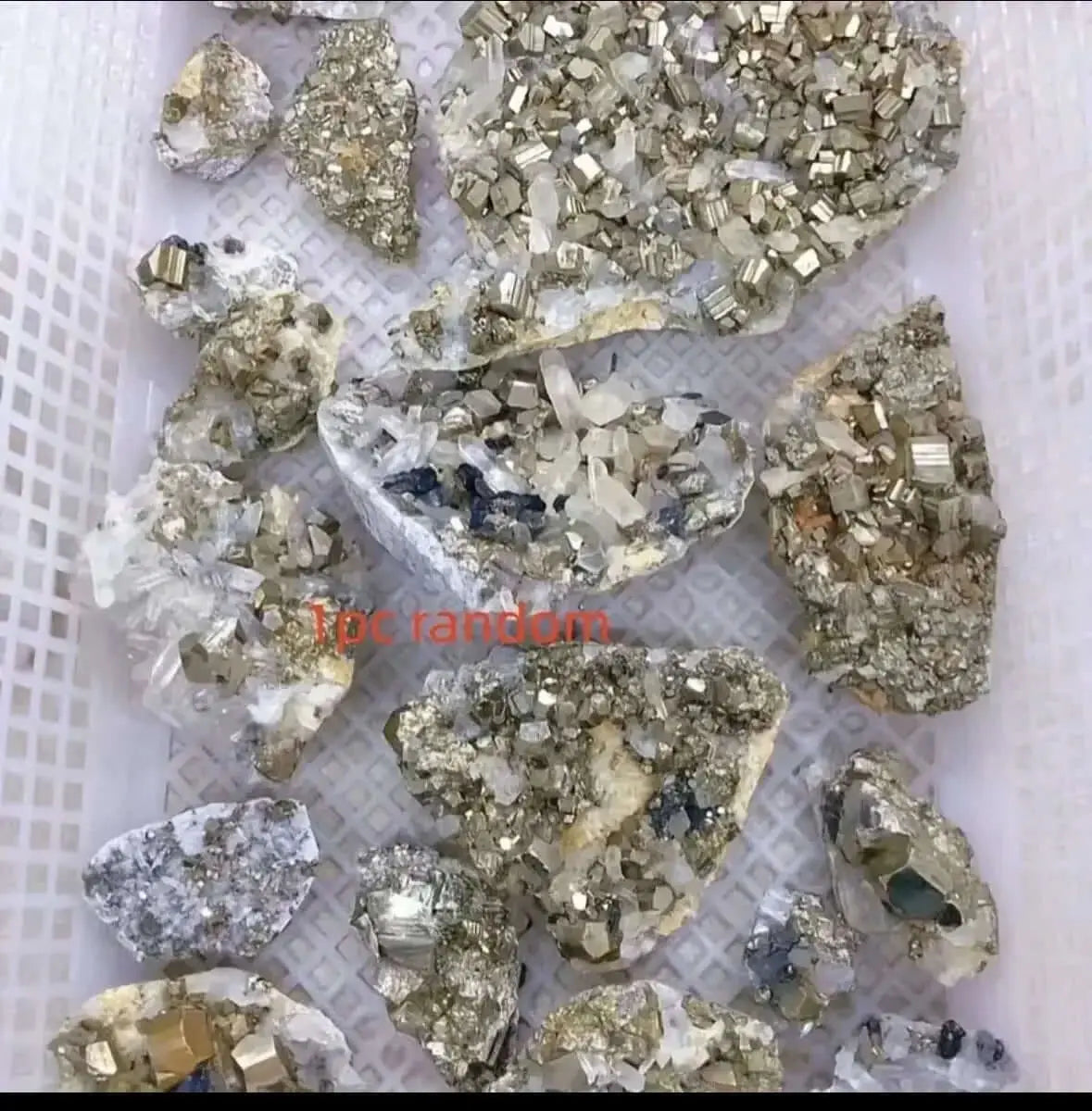 Pyrite & Quartz Crystal Cluster - Abundance & Manifestation (Random Selection) - CosmicBlueprint7