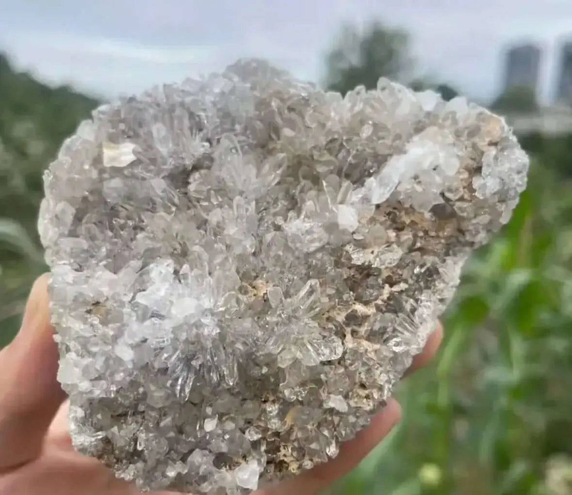 Pyrite & Quartz Crystal Cluster - Abundance & Manifestation (Random Selection) - CosmicBlueprint7