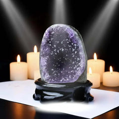 Amethyst Geode Cathedral - Premium Quality 1220g3.42lb) without stand - CosmicBlueprint7