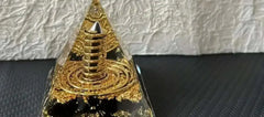 Orgonite Pyramid & Swing Pendulum Set - Sacred Geometry Energy Tool - CosmicBlueprint7