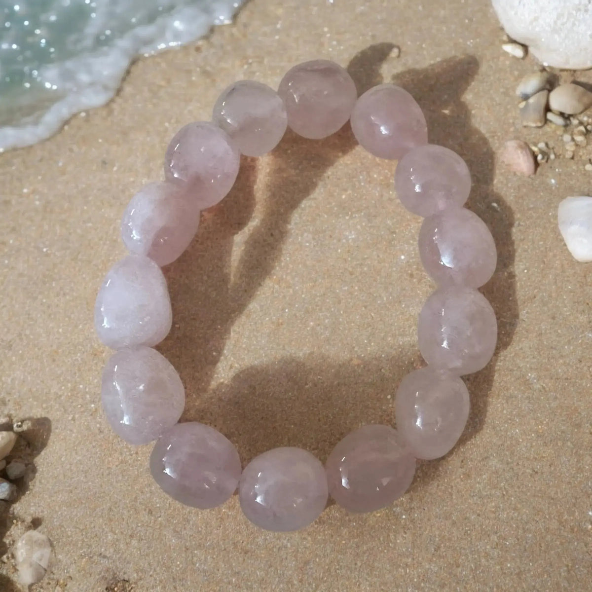 Rose Quartz Crystal Bracelet - CosmicBlueprint7