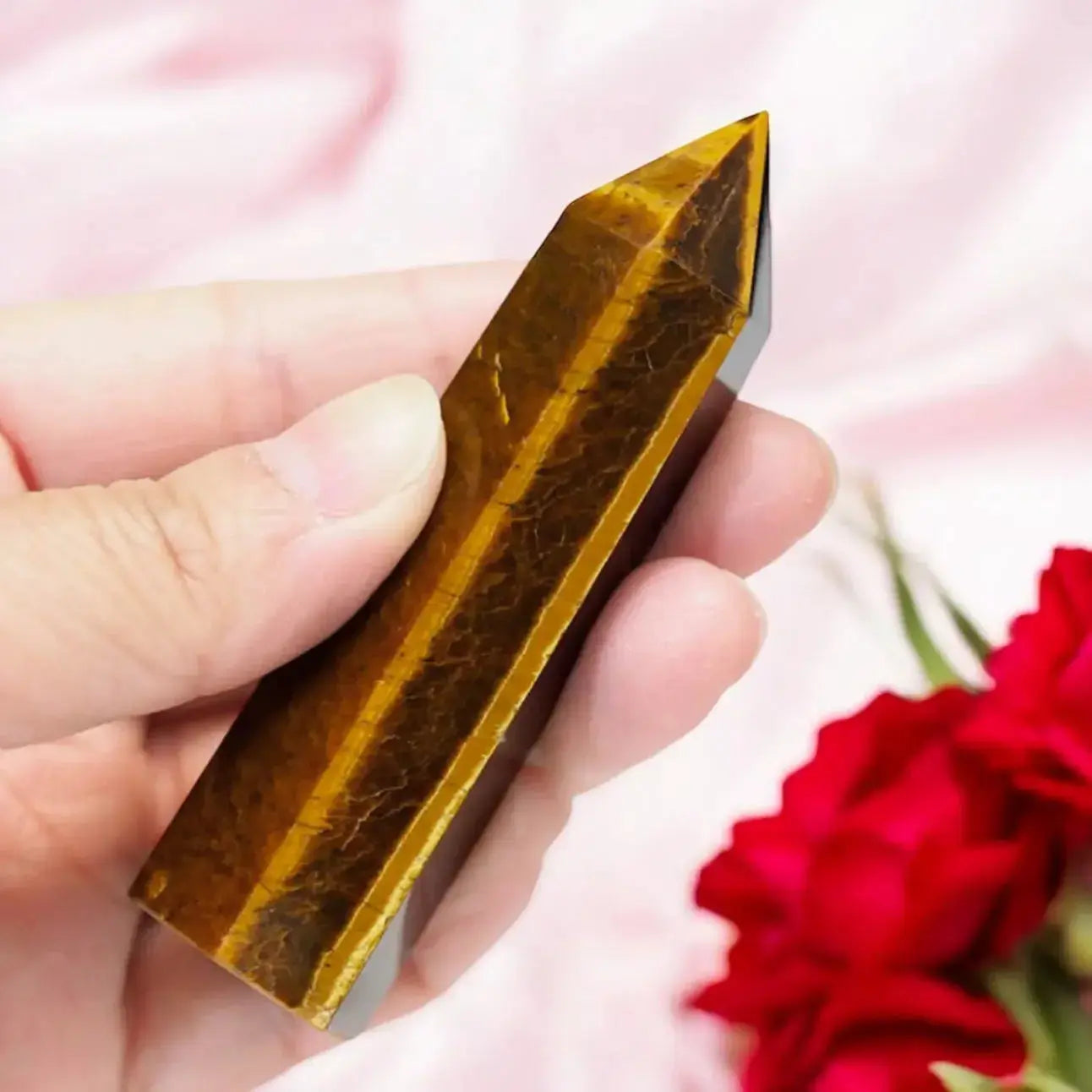 Tiger Eye Point cystal - CosmicBlueprint7