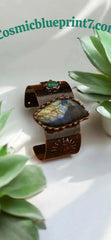 Labradorite Copper cuff Bracelet _ - CosmicBlueprint7