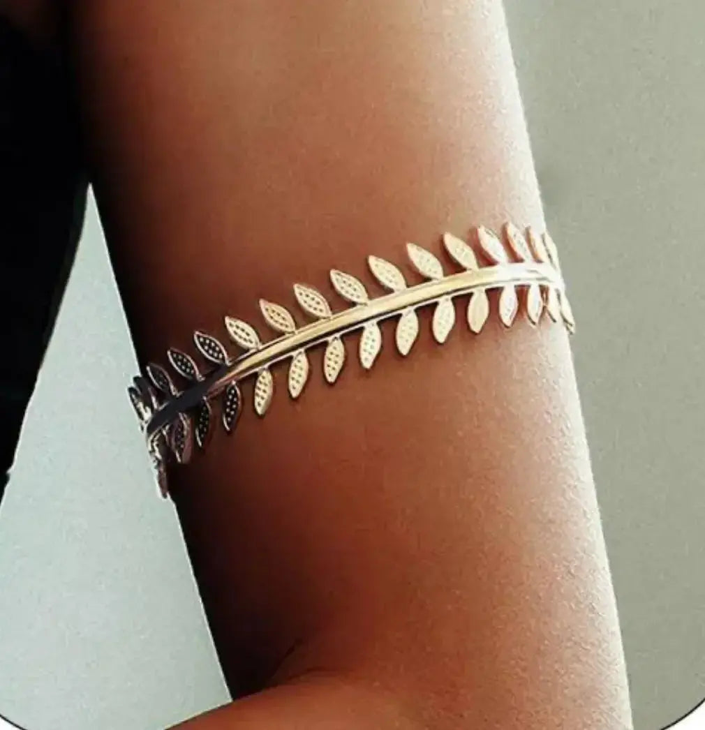 Fashion Punk Coiled Adjustable Arm Armband Bangle Women Jewelry Egypt Adjustable Arm Cuff Armlet - CosmicBlueprint7