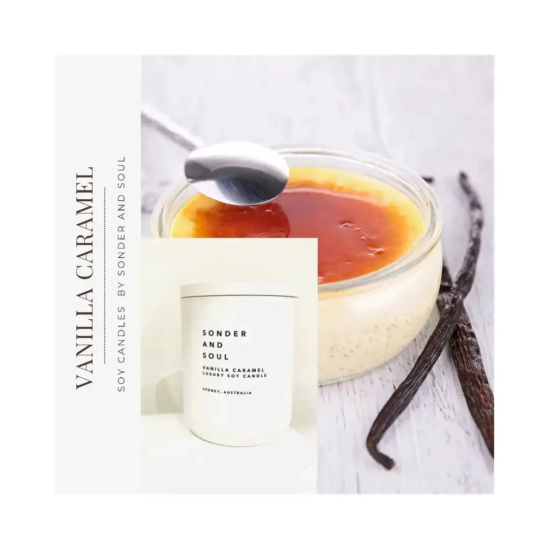 Sonder and Soul - Vanilla Caramel Soy Candle - CosmicBlueprint7