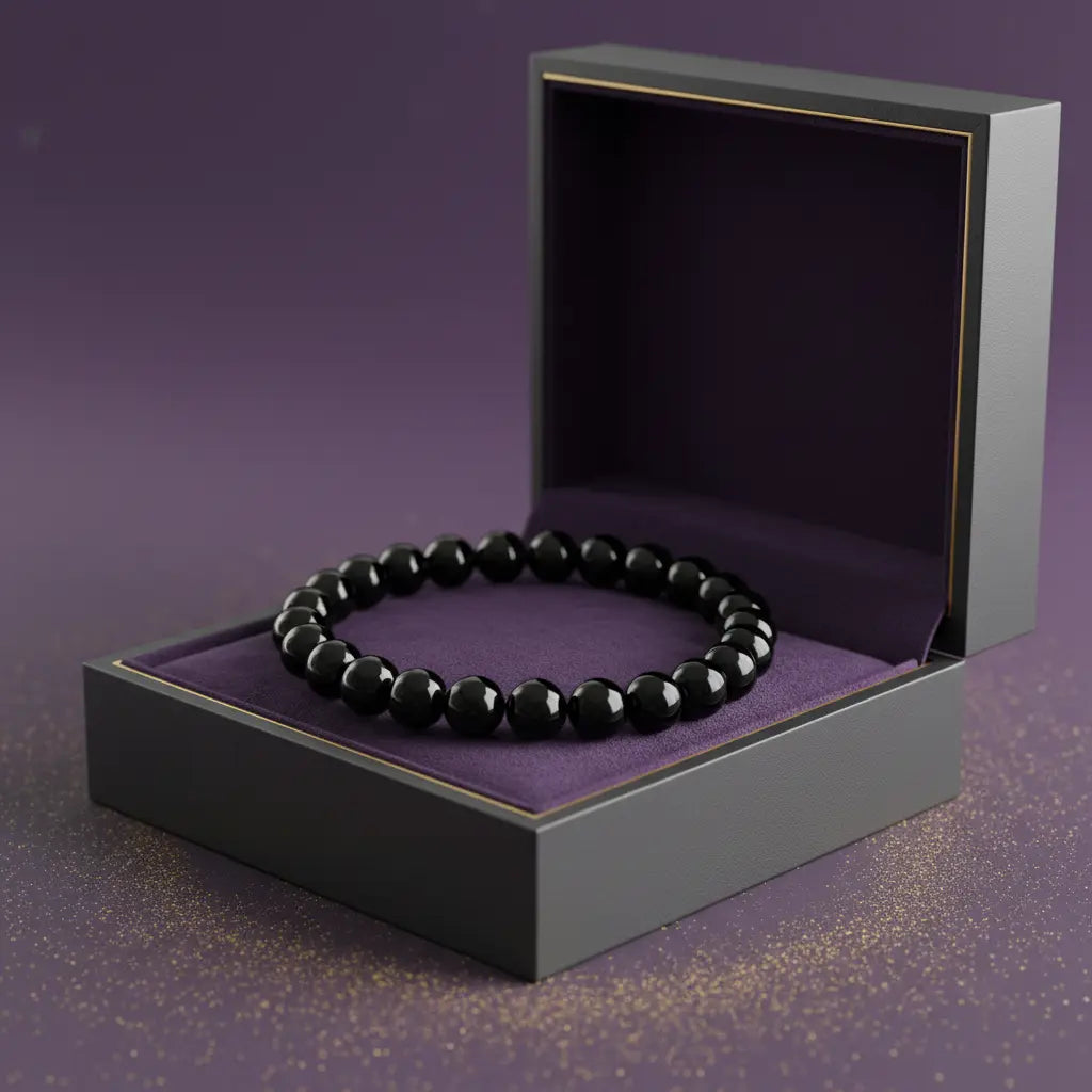 Black Obsidian Bracelet Gift Box - Professional